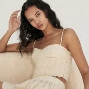 End of Summer SALE!! 50% 🌼 ZARA Bustier Crop Top Size Medium NWT